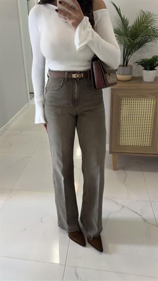 ZR Senwi Haki Kesik Paça Straıght Jean