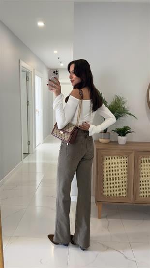 ZR Senwi Haki Kesik Paça Straıght Jean