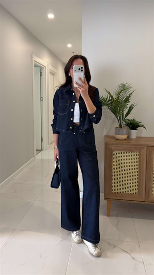 ZR Wokase Lacivert Denim Pantolon