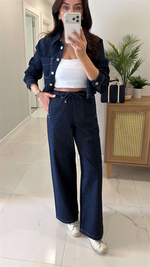 ZR Wokase Lacivert Denim Pantolon
