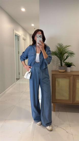 ZR Yolde Mavi Denim Pantolon
