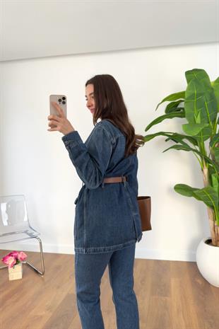 ZR Yussa Lacivert Denim Ceket