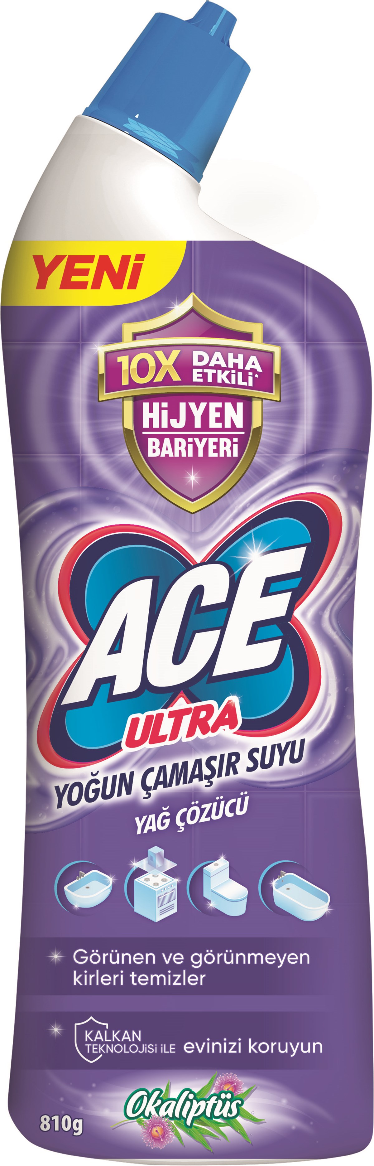 Ace Ultra Power Jel Çamaşır Suyu Okaliptüs  750 ml