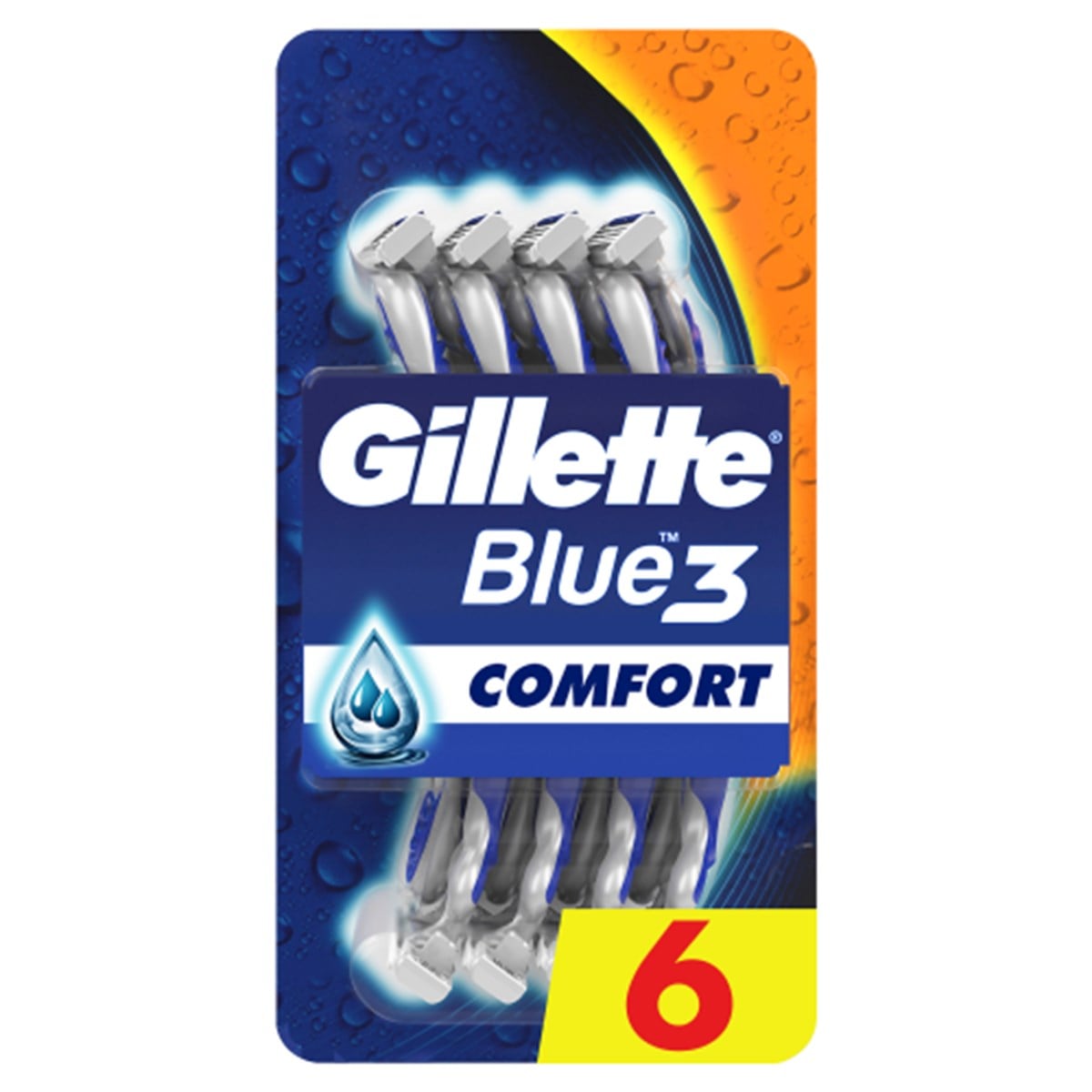 Gillette Blue3 Comfort Kullan At Tıraş Bıçağı 6lı