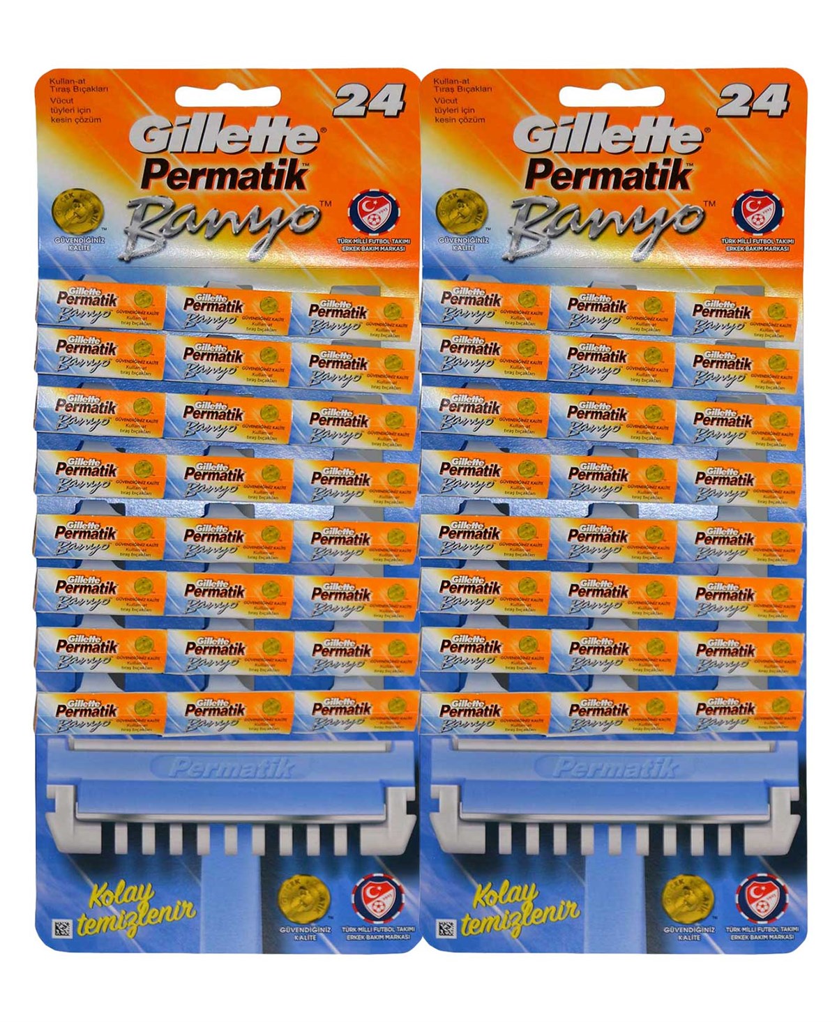 Gillette Permatik Banyo Tıraş Bıçağı 48'li Kartela