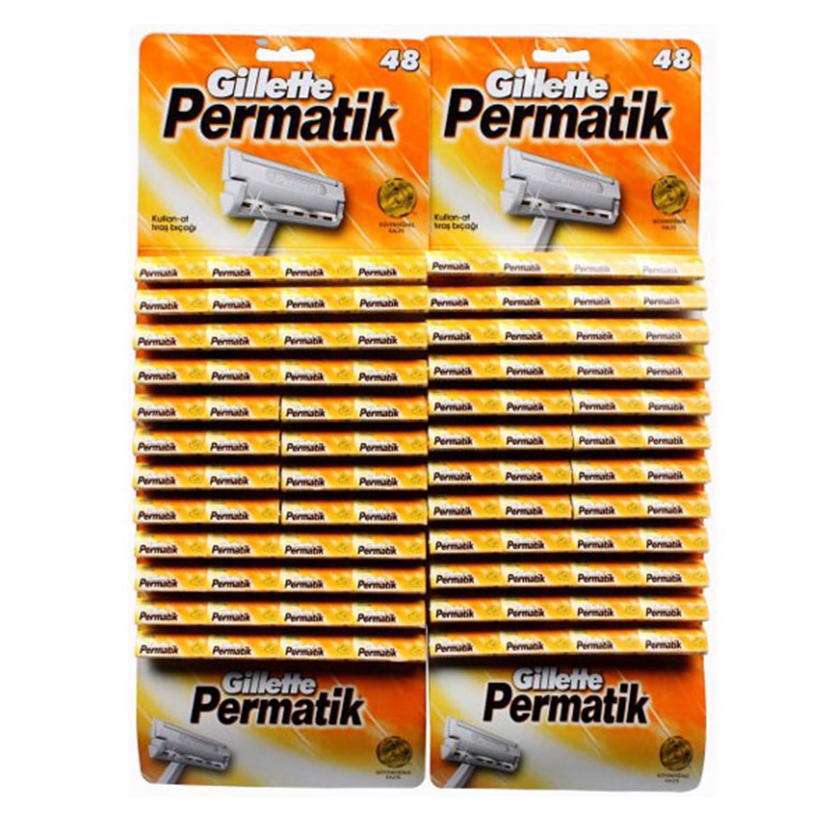 Gillette Permatik Tıraş Bıçağı 96'lı Kartela