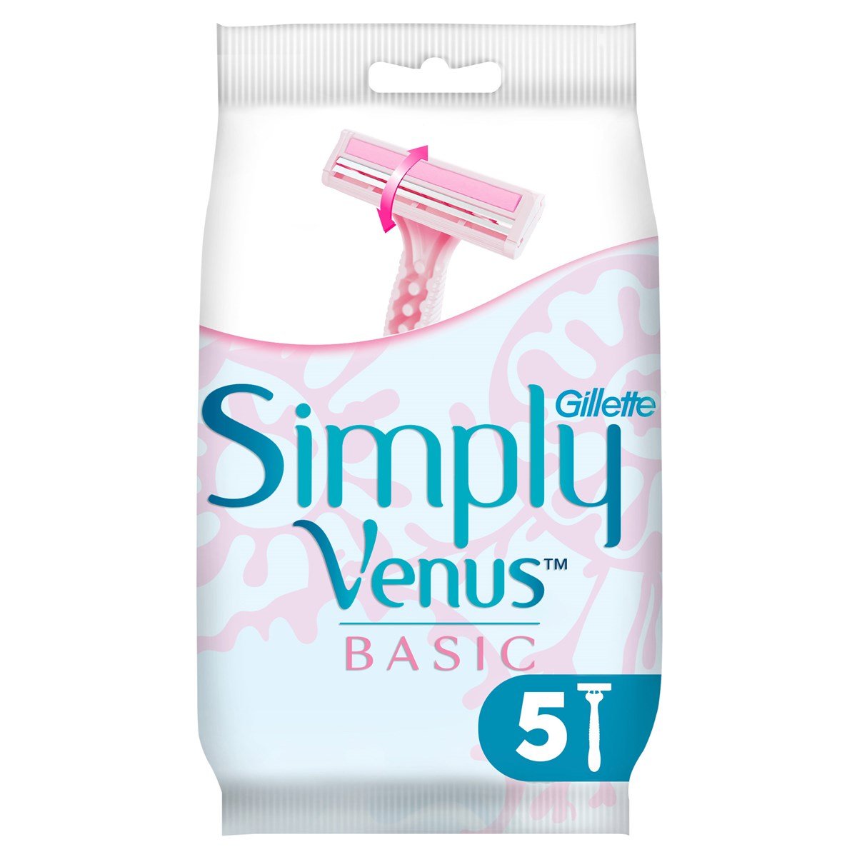 Gillette Simply Venus 2 Basic Kadın Tıraş Bıçağı 5 li