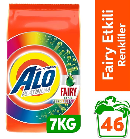 Alo Platinum Fairy Etkili Renkliler  7Kg Toz Deterjan