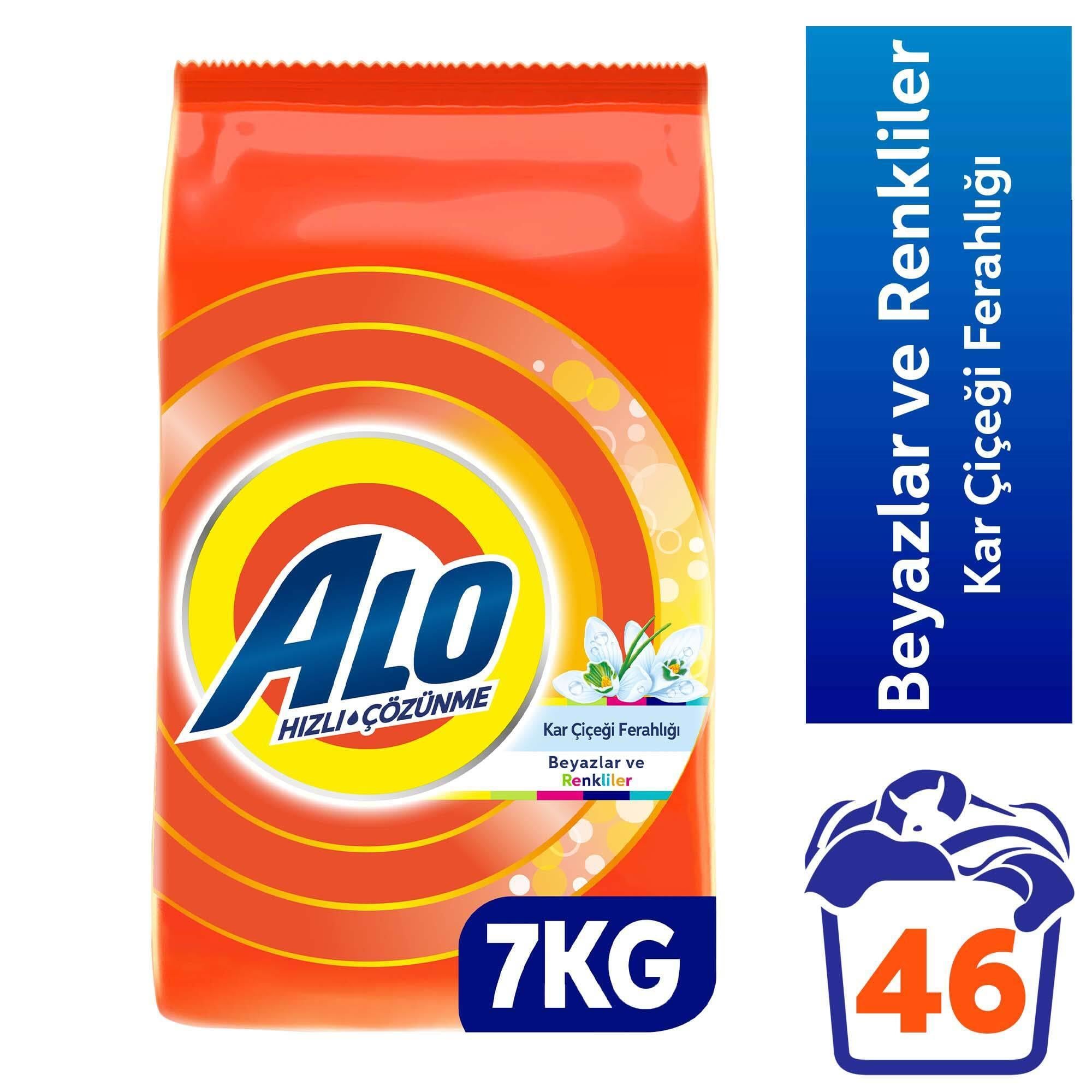 Alo Toz Çamaşır Deterjanı Beyazlar ve Renkliler İçin 7 Kg