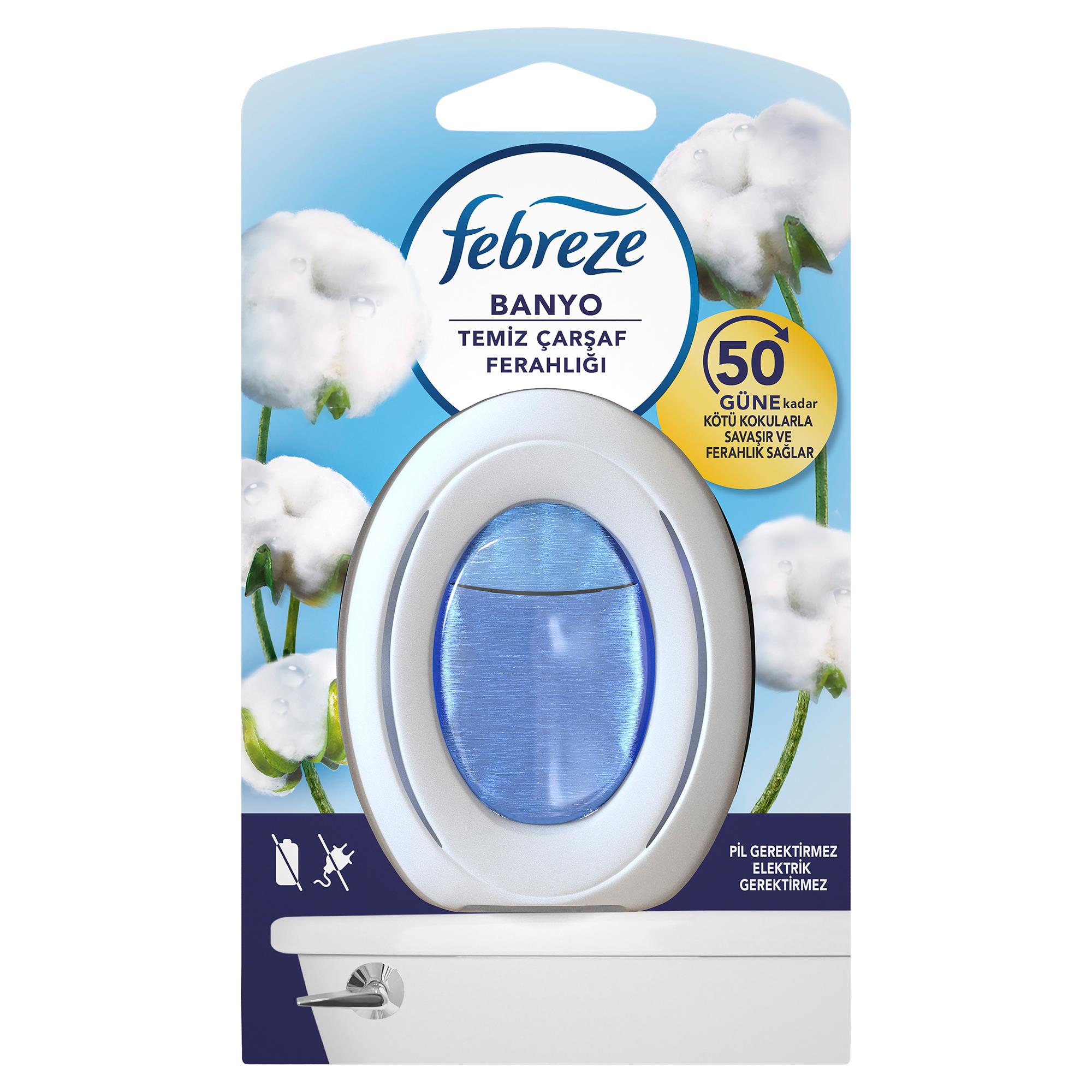 Febreze Hava Ferahlatıcı Banyo Oda Kokusu Temiz Çarşaf Ferahlığı