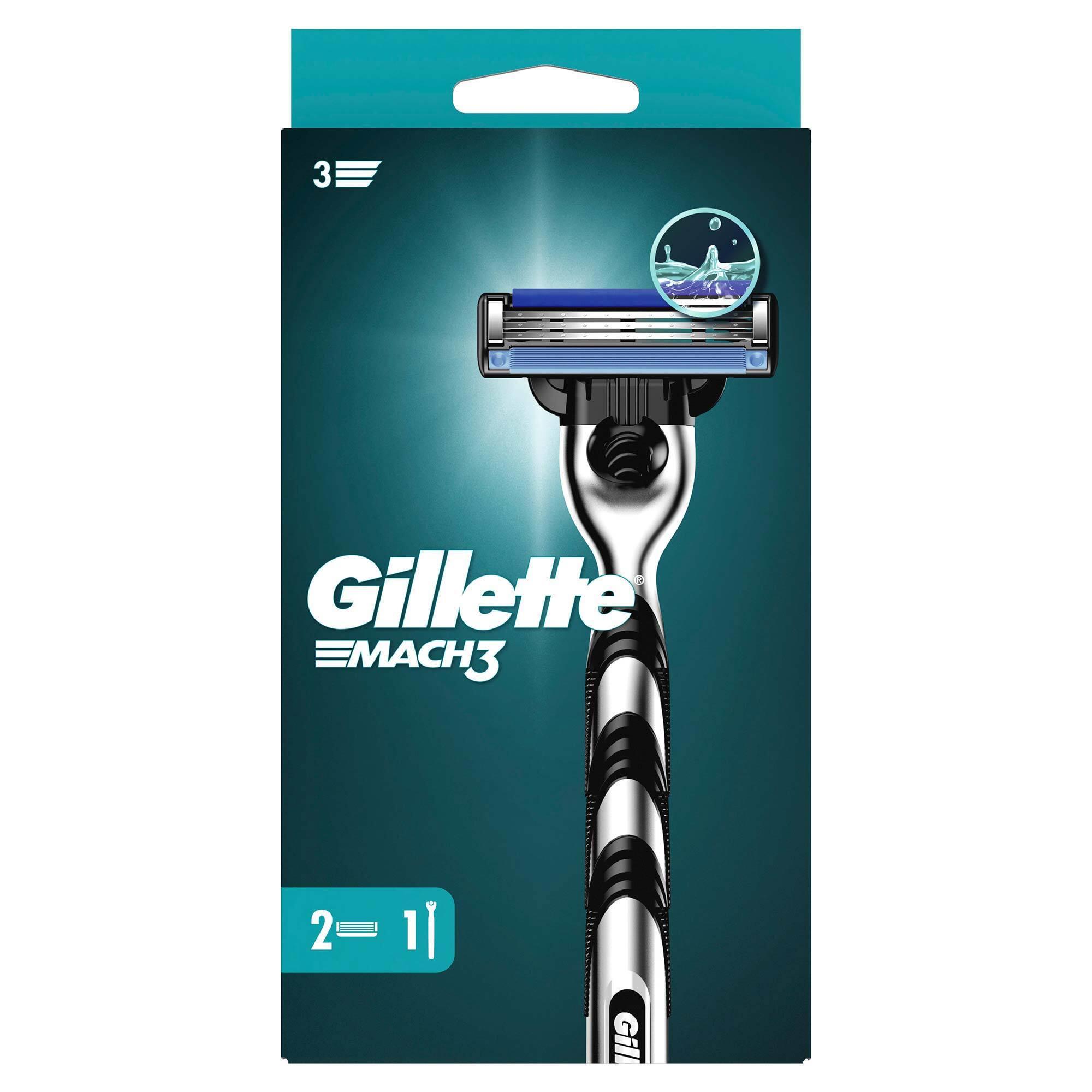Gillette Mach3 Tıraş Makinesi Gövde + 2 Başlık