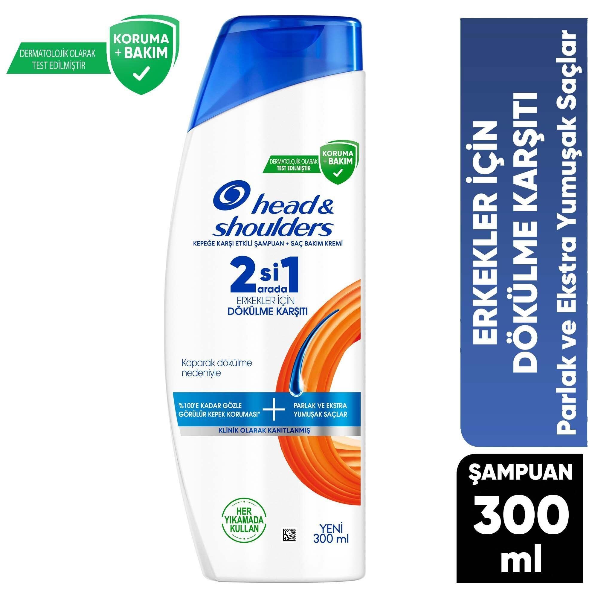 Head&Shoulders Erkekler Için Dökülmekarşıtı 2'si 1 Arada Şampuan 300 ML