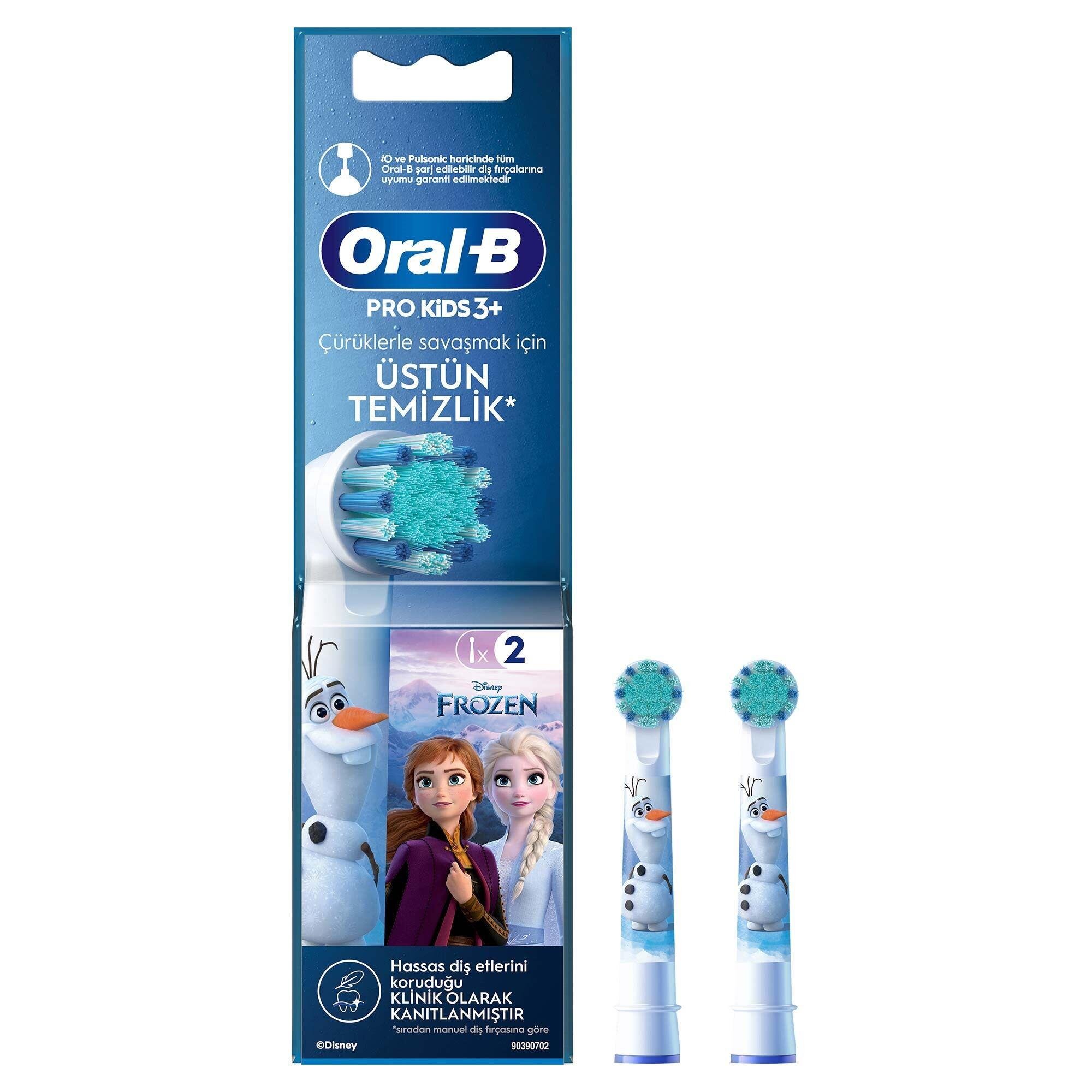 Oral-B Çocuk İçin Frozen Şarjlı Diş Fırçası Yedek Başlığı 2'li
