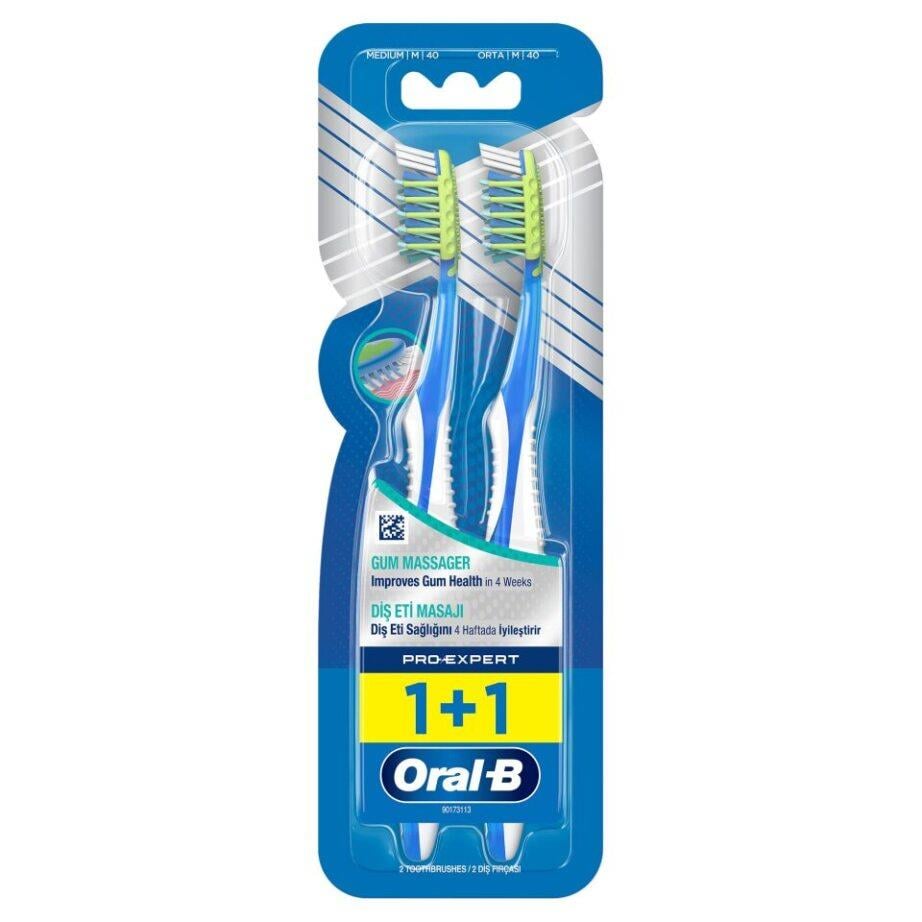 Oral-B Pro Expert Massager Medium Diş Fırçası 1+1