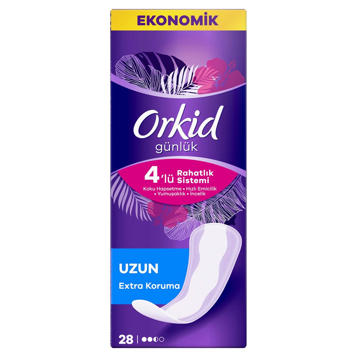 Orkid Günlük Extra Koruma Uzun 28 adet