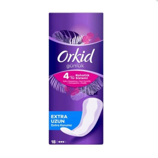 Orkid Günlük Ped Extra Uzun 18'li