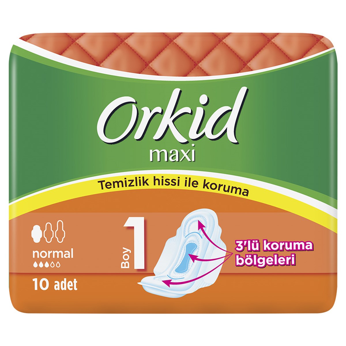 Orkid Maxi Normal (Boy 1) Hijyenik Ped 10 Adet