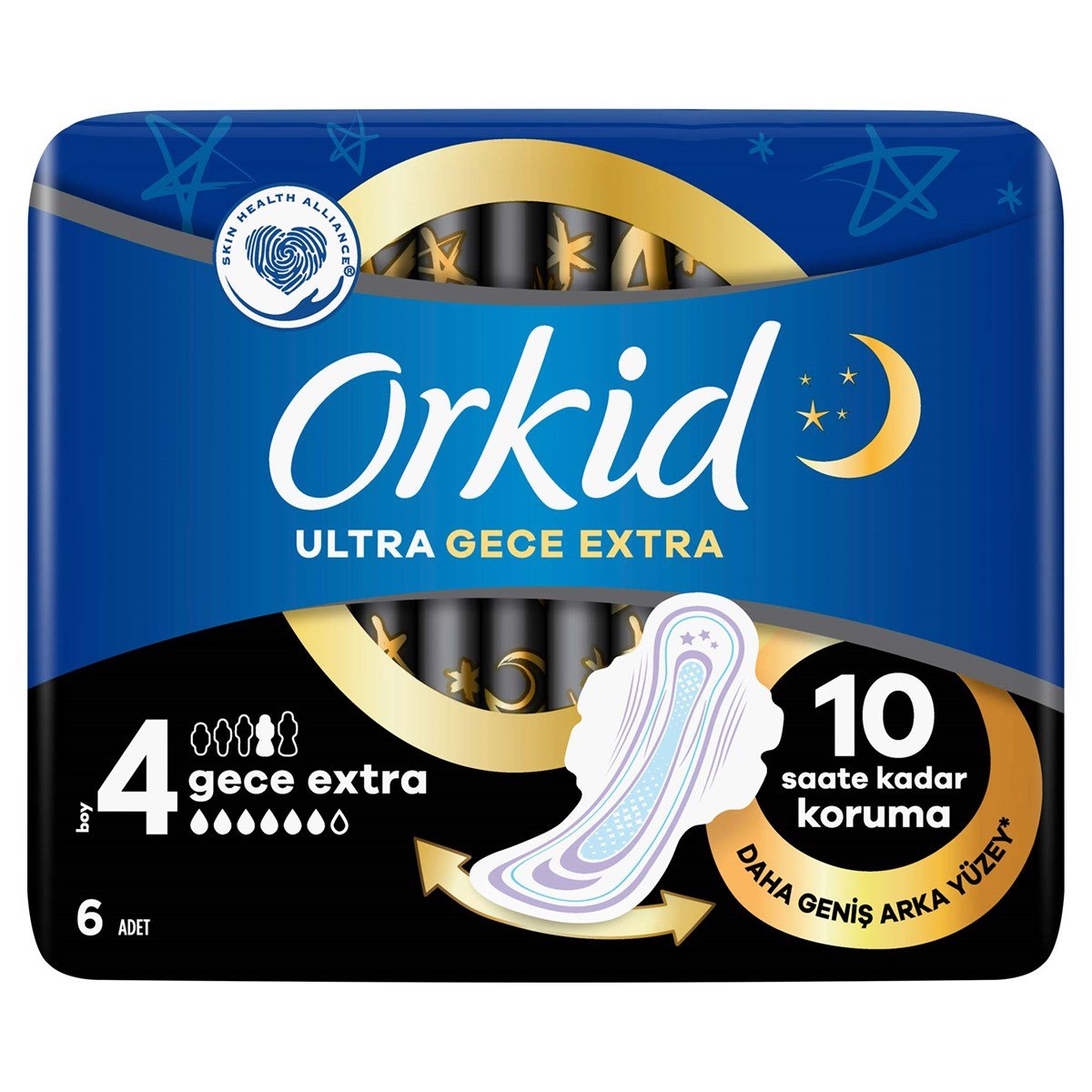 Orkid Ultra Extra Hijyenik Ped Gece Extra 6 Adet