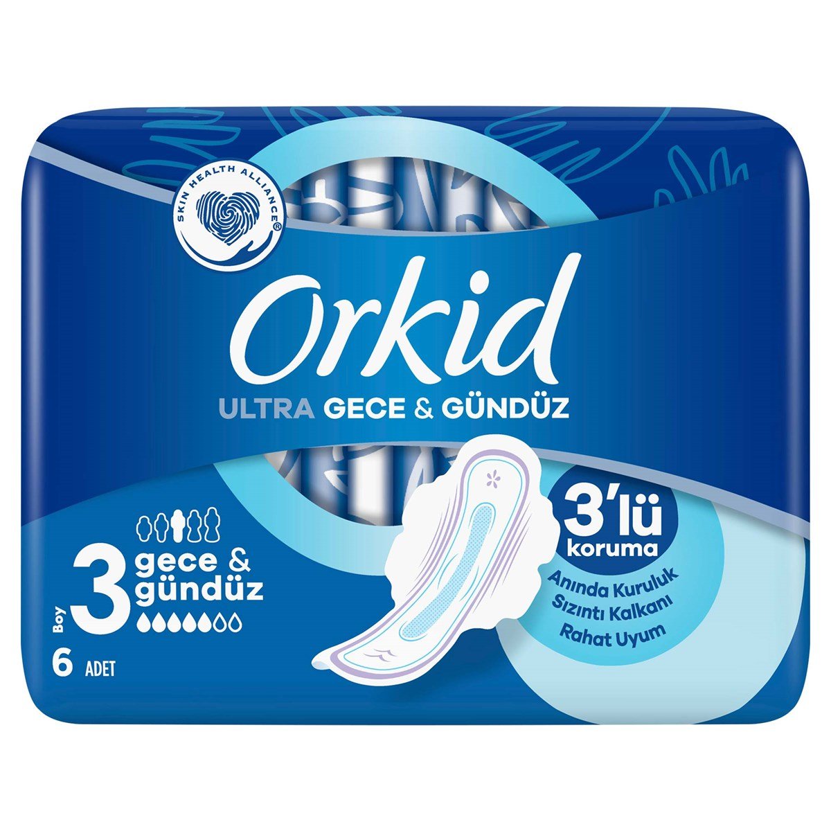 Orkid Ultra Extra Hijyenik Ped Gece 6 Adet