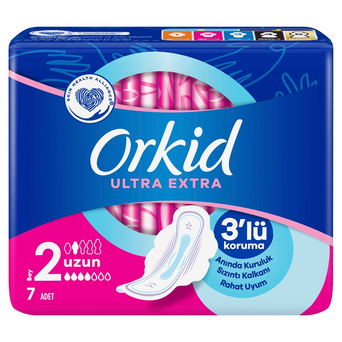 Orkid Ultra Extra Hijyenik Ped Uzun 7 Adet