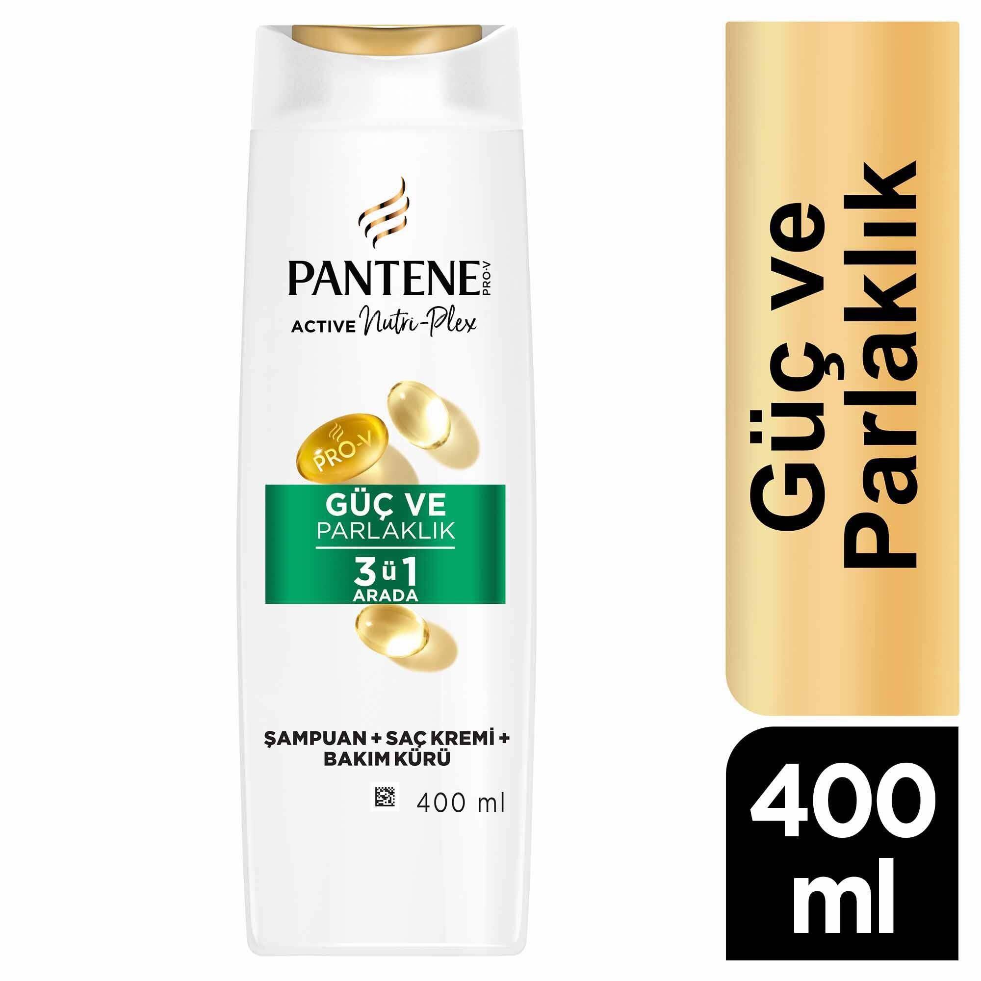 Pantene Doğal Sentez Güç ve Parlaklık 3ü1 Arada Şampuan 350 ml