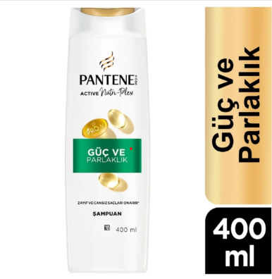 Pantene Şampuan Güçlü ve Parlak 1+1 400 ML