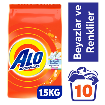 Alo 1,5 kg Toz Çamaşır Deterjanı Beyaz ve Renkiller İçin
