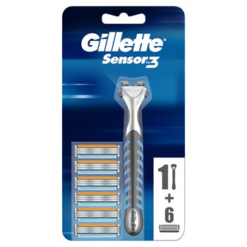 Gillette Sensor3 Tıraş Makinesi + 6 Tıraş Bıçağı
