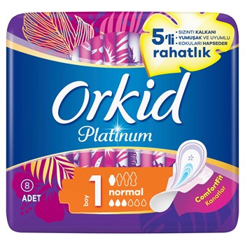 Orkid Platinum Hijyenik Ped Normal 8 Adet