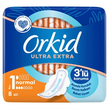 Orkid Ultra Extra Hijyenik Ped Normal 8 Adet