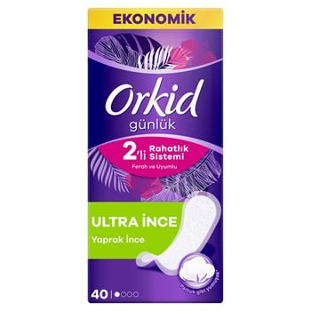 Orkid Yaprak Günlük Ped Normal 40 Adet Ekonomik Paket