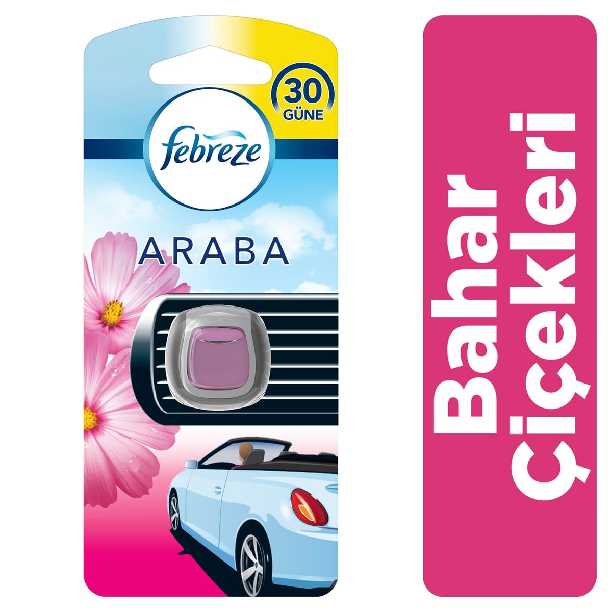 Febreze Hava Ferahlatıcı 2 ml Araba Kokusu Bahar Çiçekleri