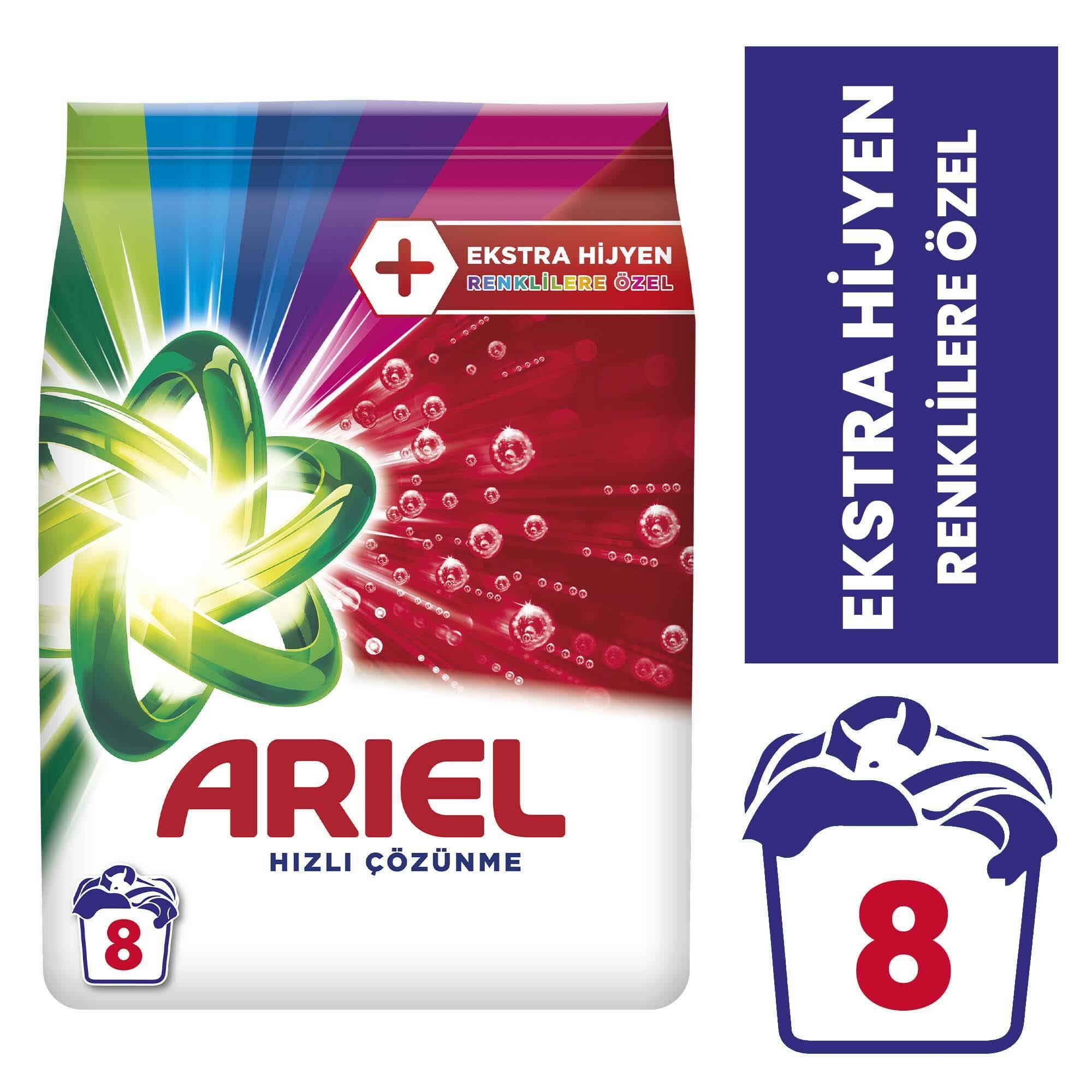   Ariel Oxi Extra Hijyen Toz Deterjan Renkliler 1.2 Kg
