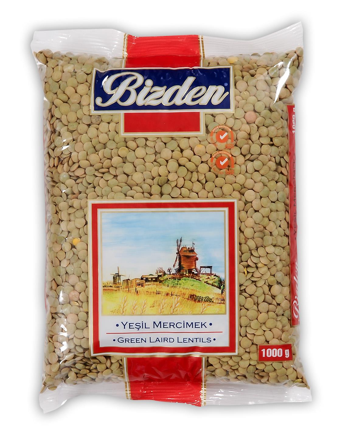 Bizden Yeşil Mercimek 1KG