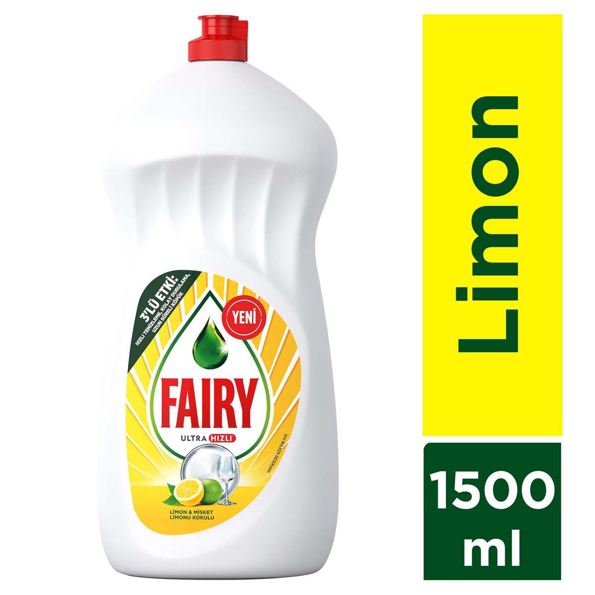 Fairy 1500 ml Sıvı Bulaşık Deterjanı Limon