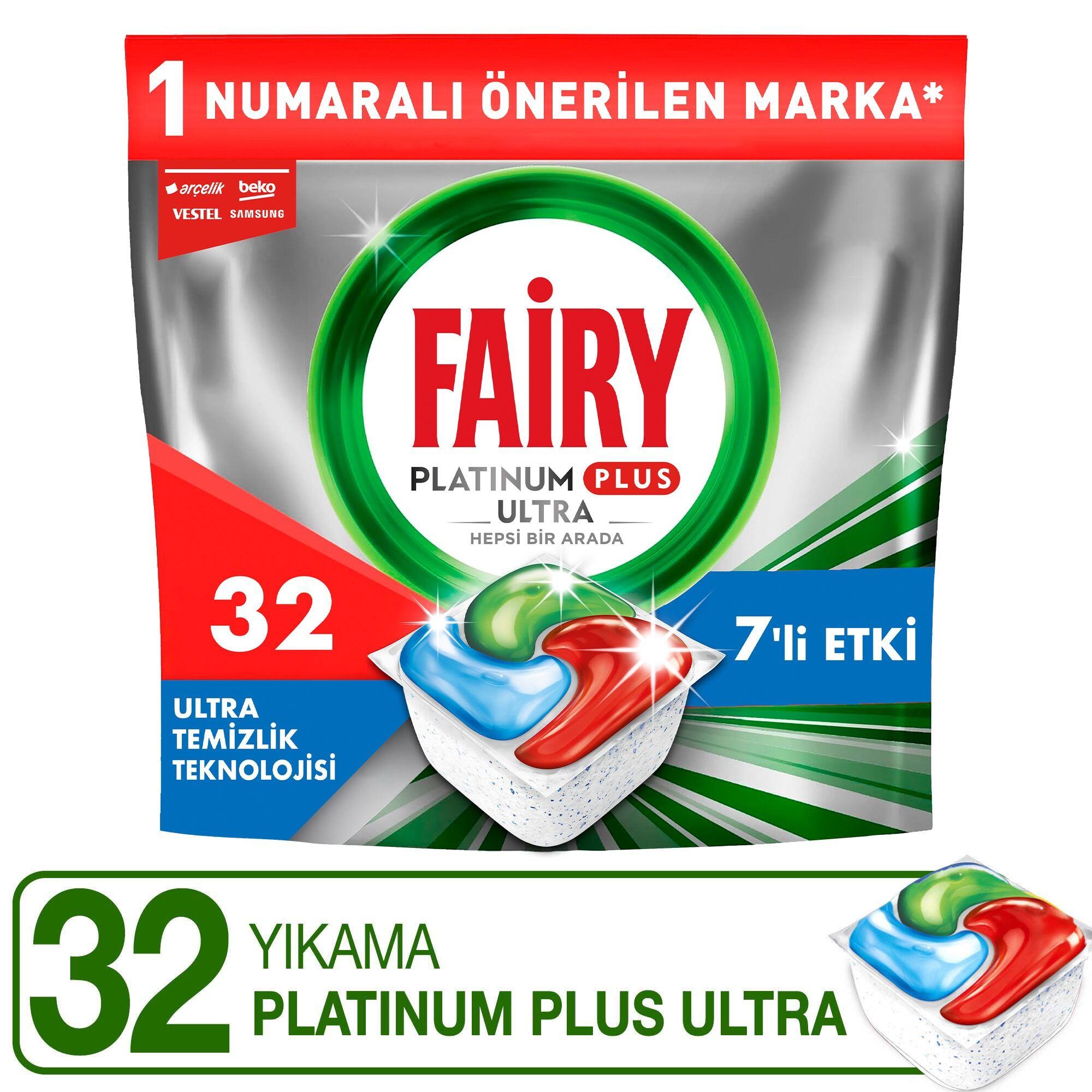 Fairy Platinum Plus Ultra Bulaşık Makinesı Tableti 32'li 