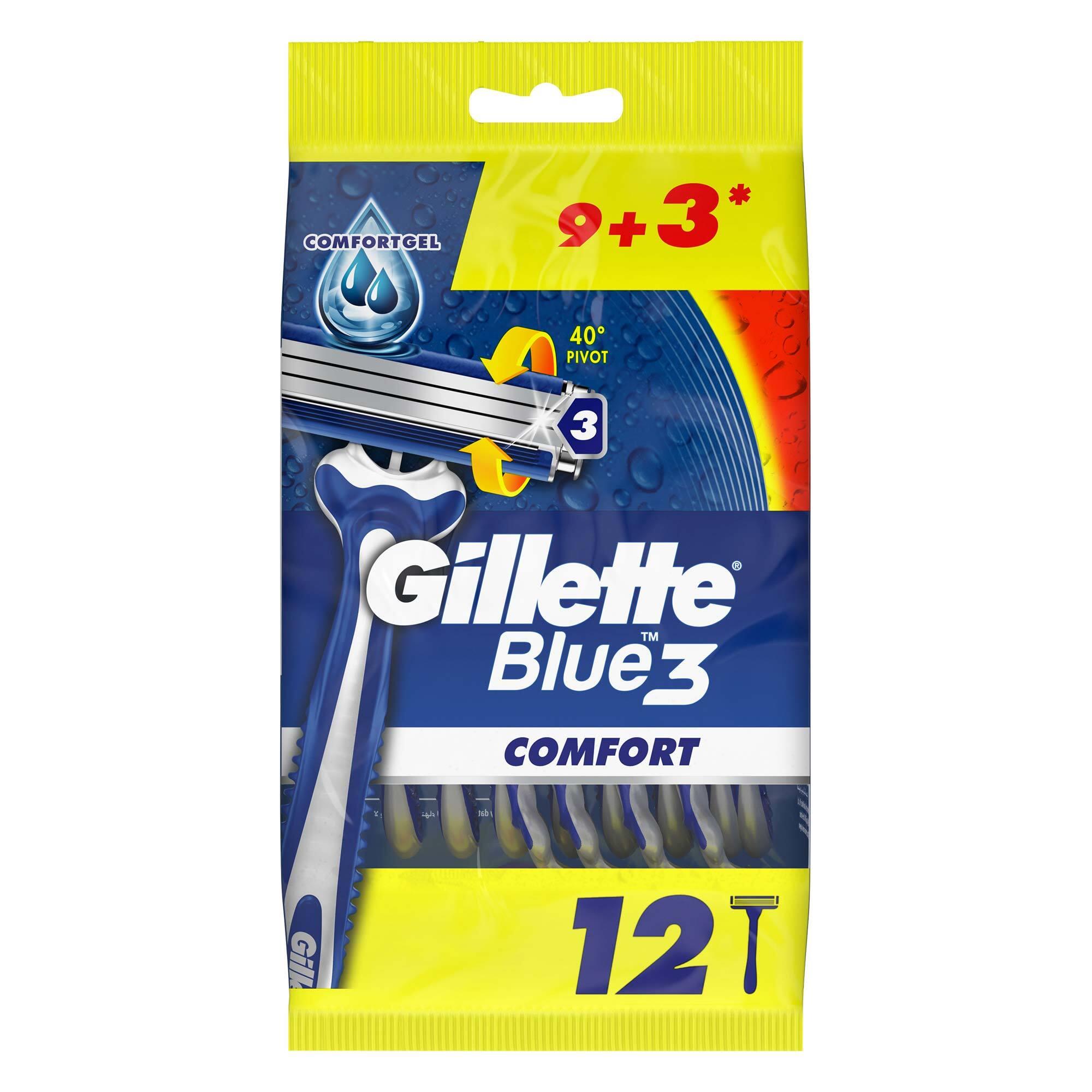 Gillette Blue3 Comfort Kullan At Tıraş Bıçağı 9+3 Adet 