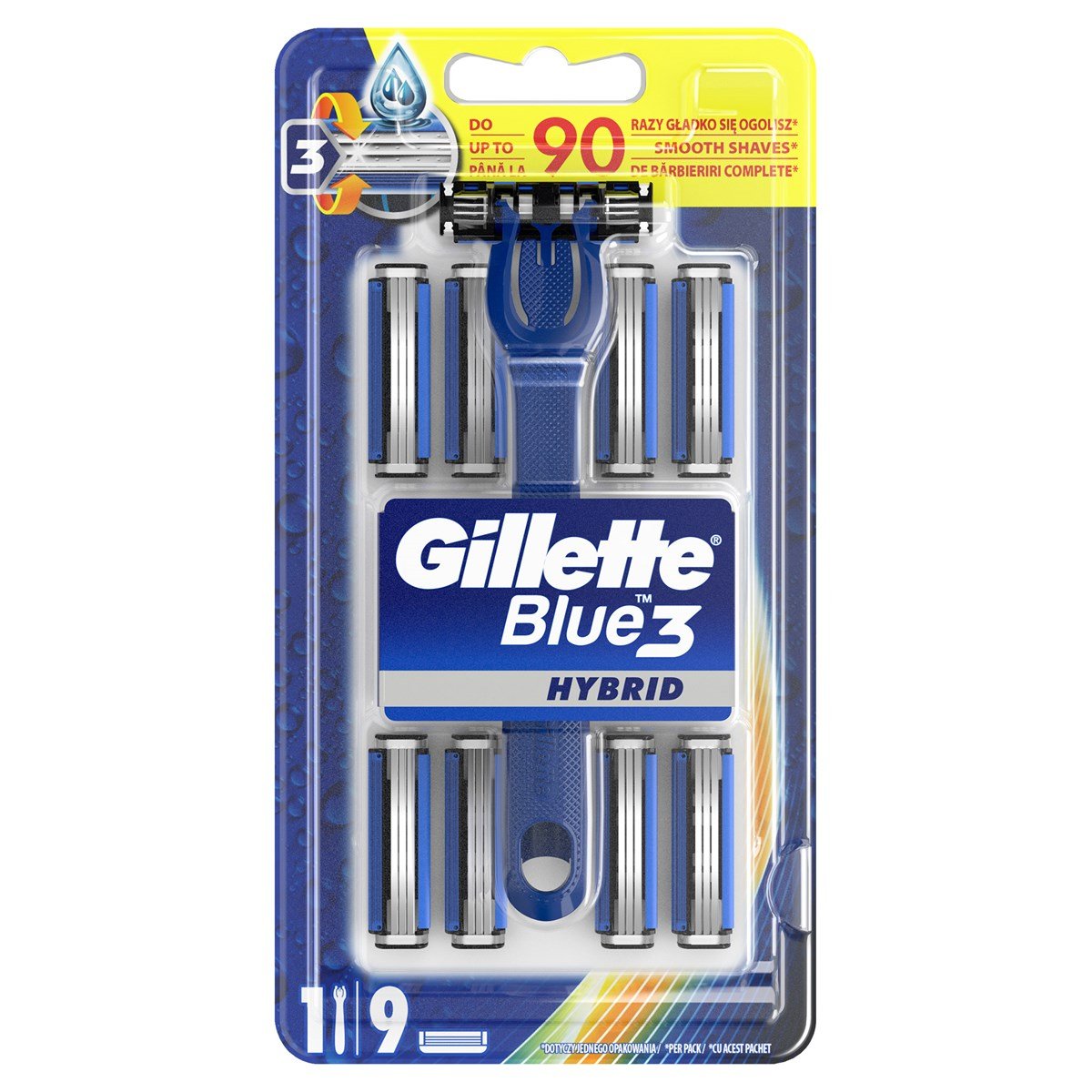 Gillette Blue3 Hybrid Tıraş Makinesi + 8 Adet Bıçak