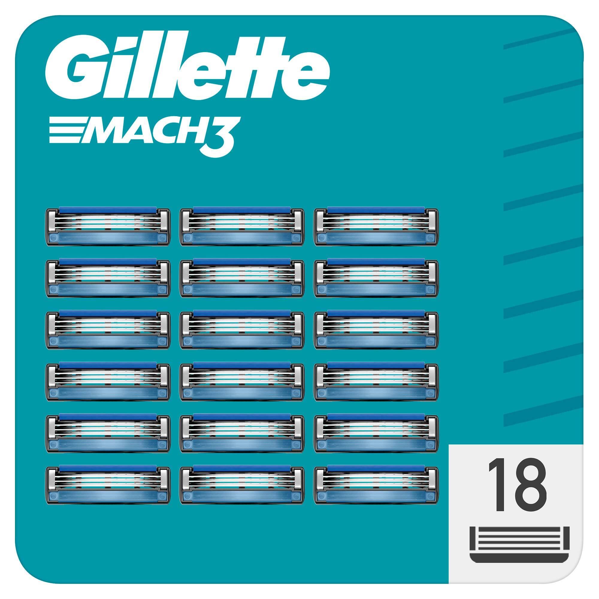Gillette Mach3 Yedek Tıraş Bıçağı Karton Paket 18'li