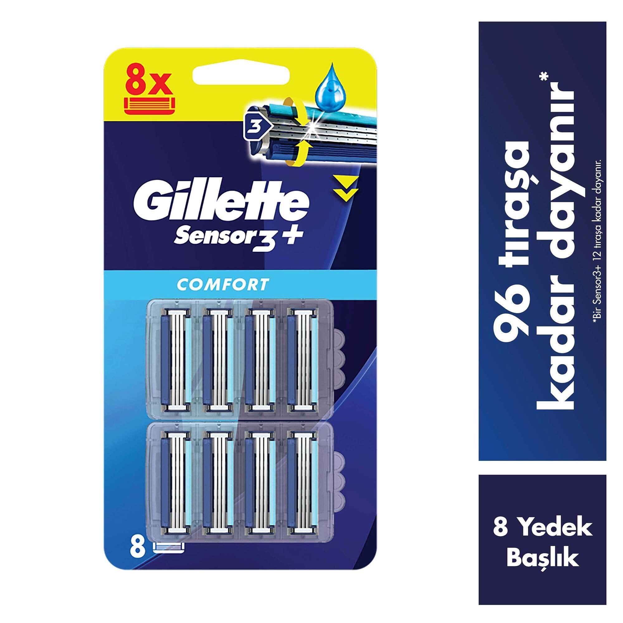 Gillette Sensor 3 Plus Comfort Bıçak 8'li