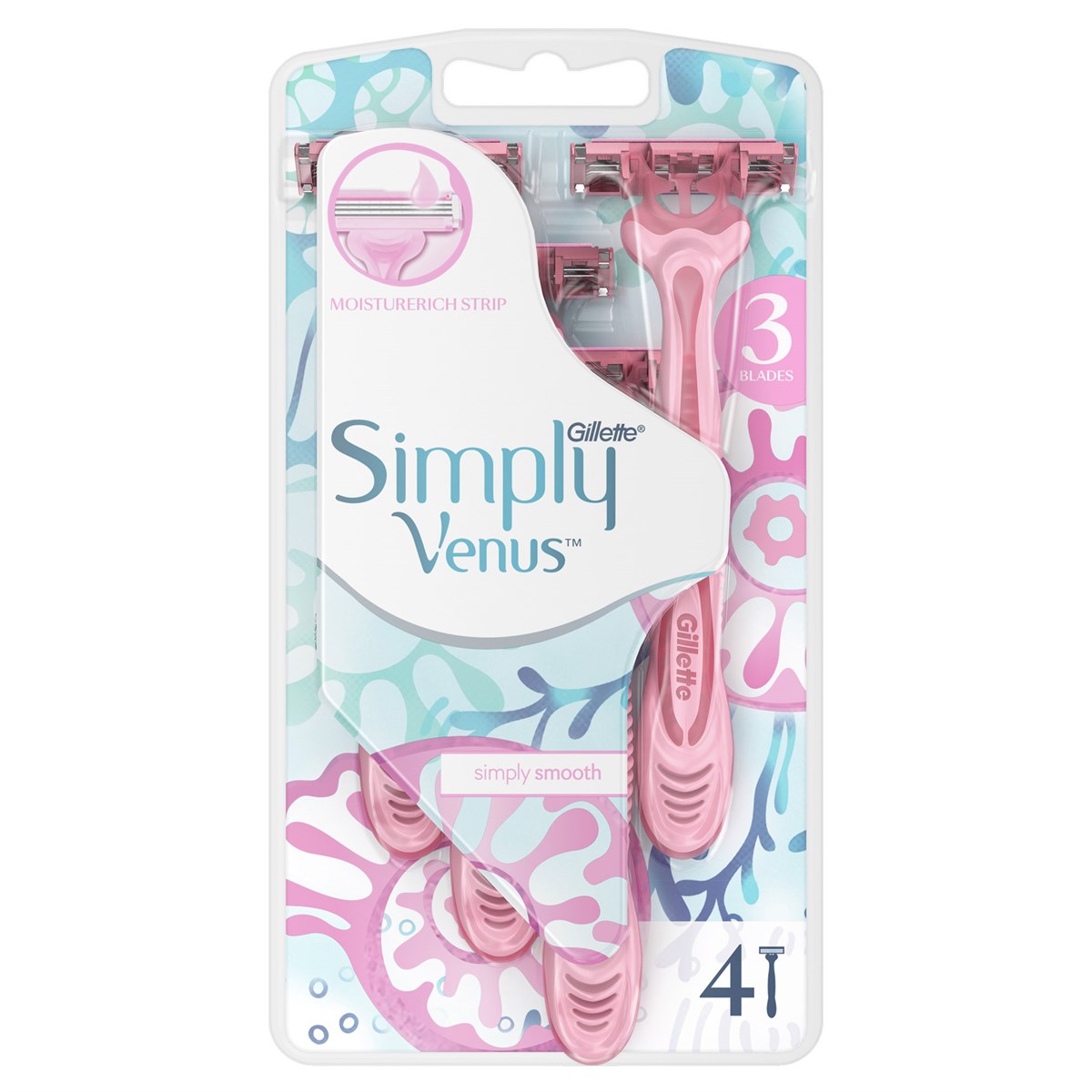 Gillette Simply Venüs 3 Kullan At Tıraş Bıçağı 4 Adet