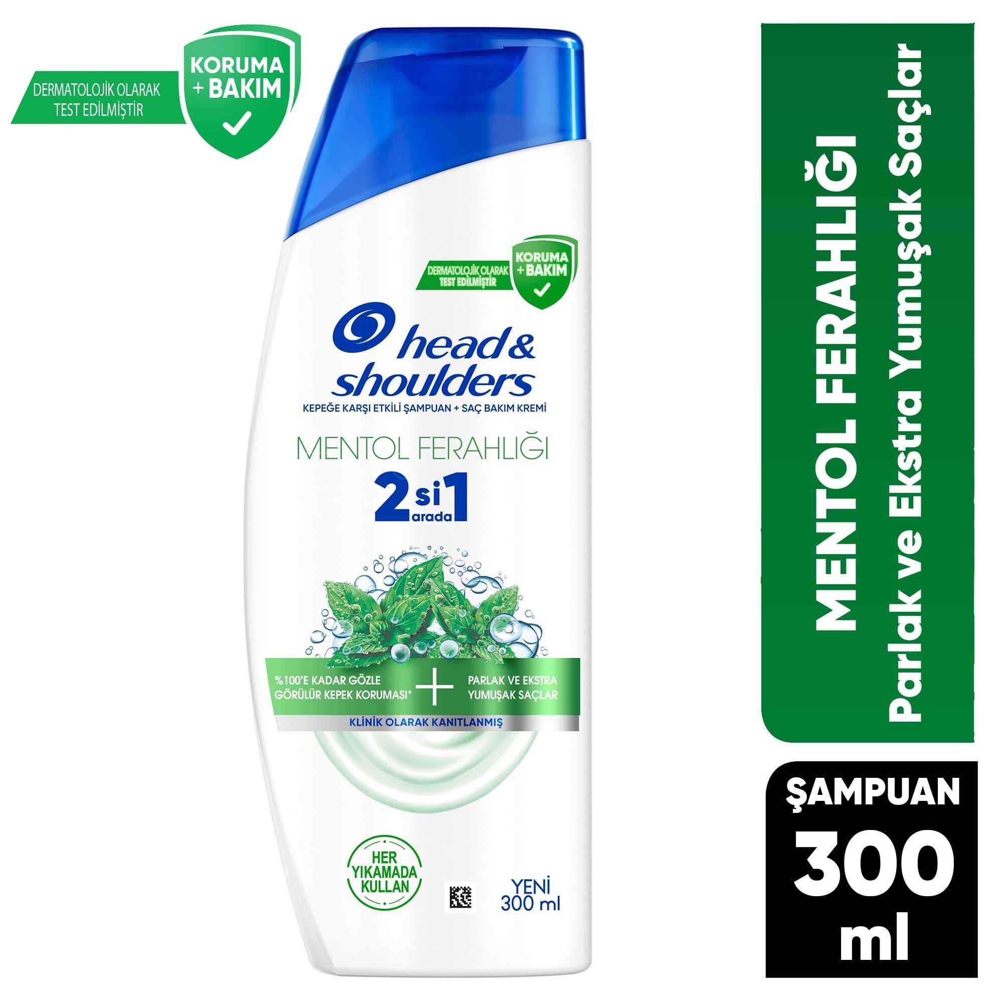 Head&Shoulders Mentol Ferahlığı 2'si 1 Arada Şampuan 300 ML