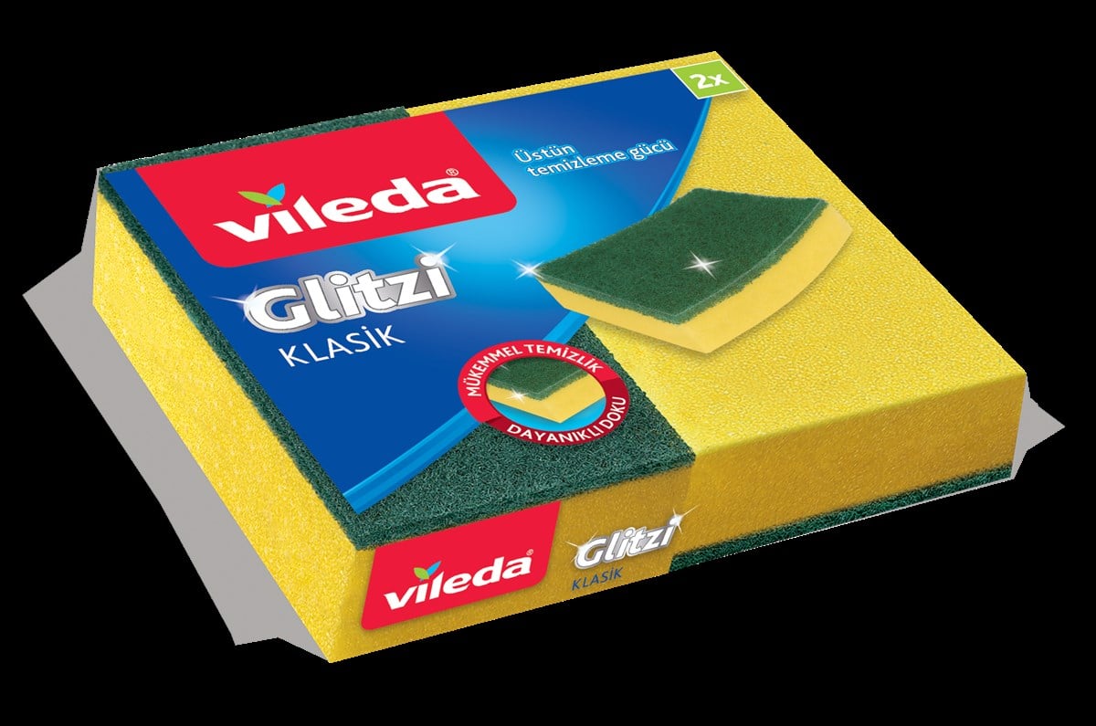 Vileda Klasik Yeşil Sünger 2 Adet