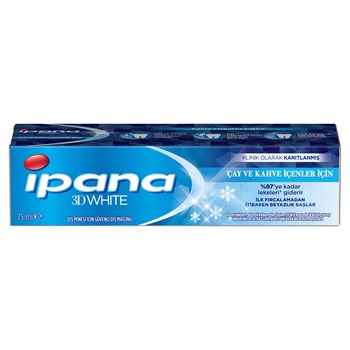 Ipana 3 Boyutlu Beyazlık Diş Macunu Çay ve Kahve İçenler İçin 75 ml