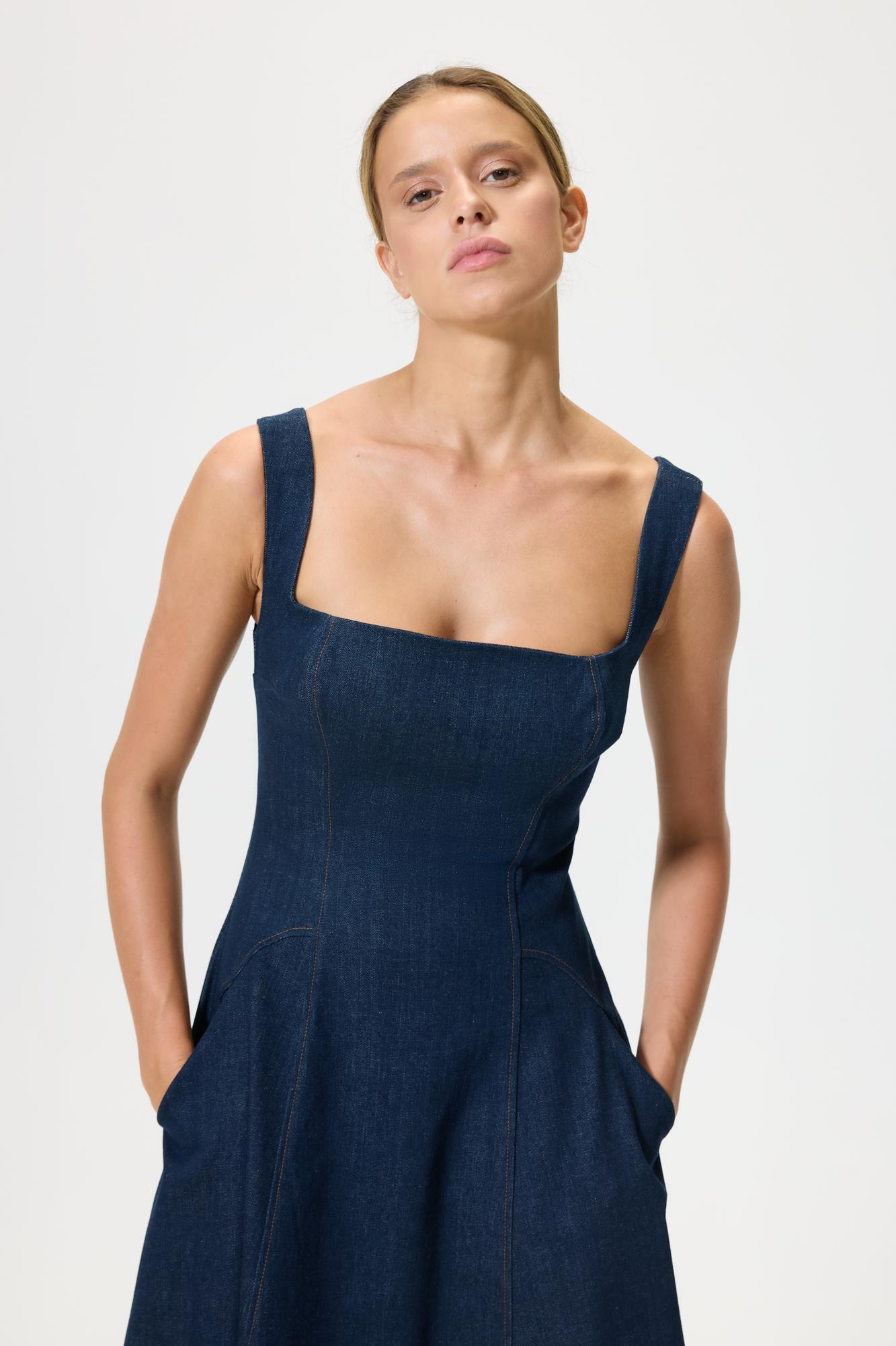 Arya Denim Elbise