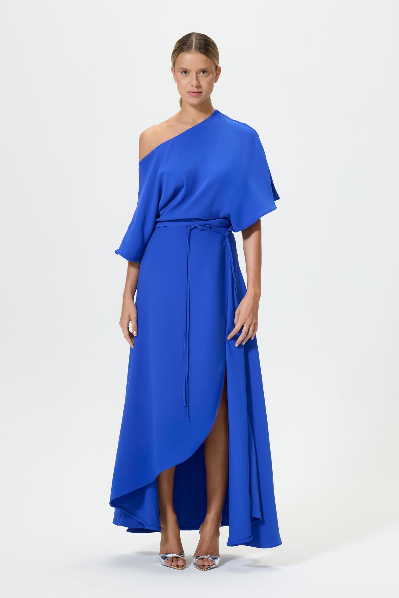 Balbina Parlament Mavi Elbise