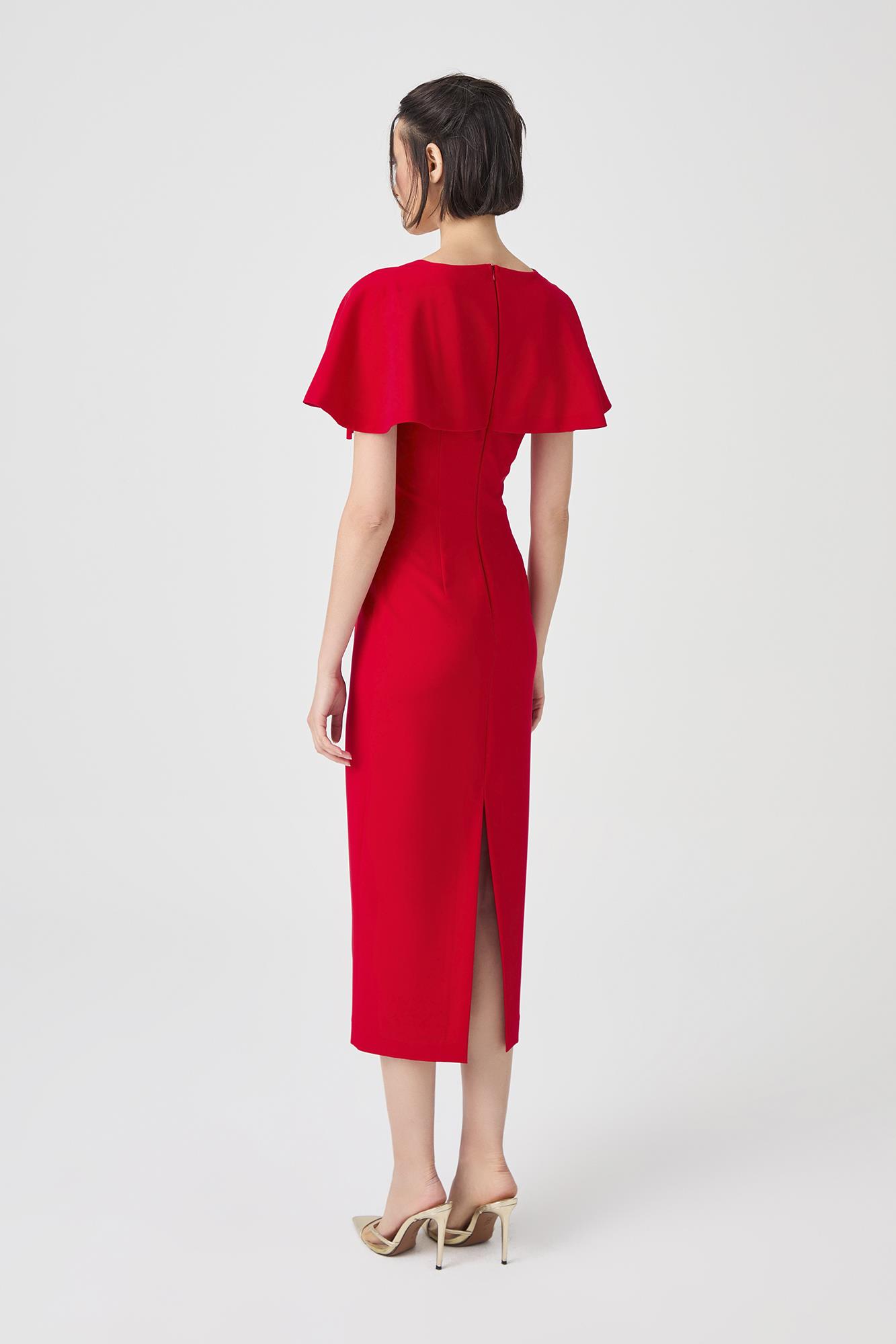 Bow Kırmızı Elbise