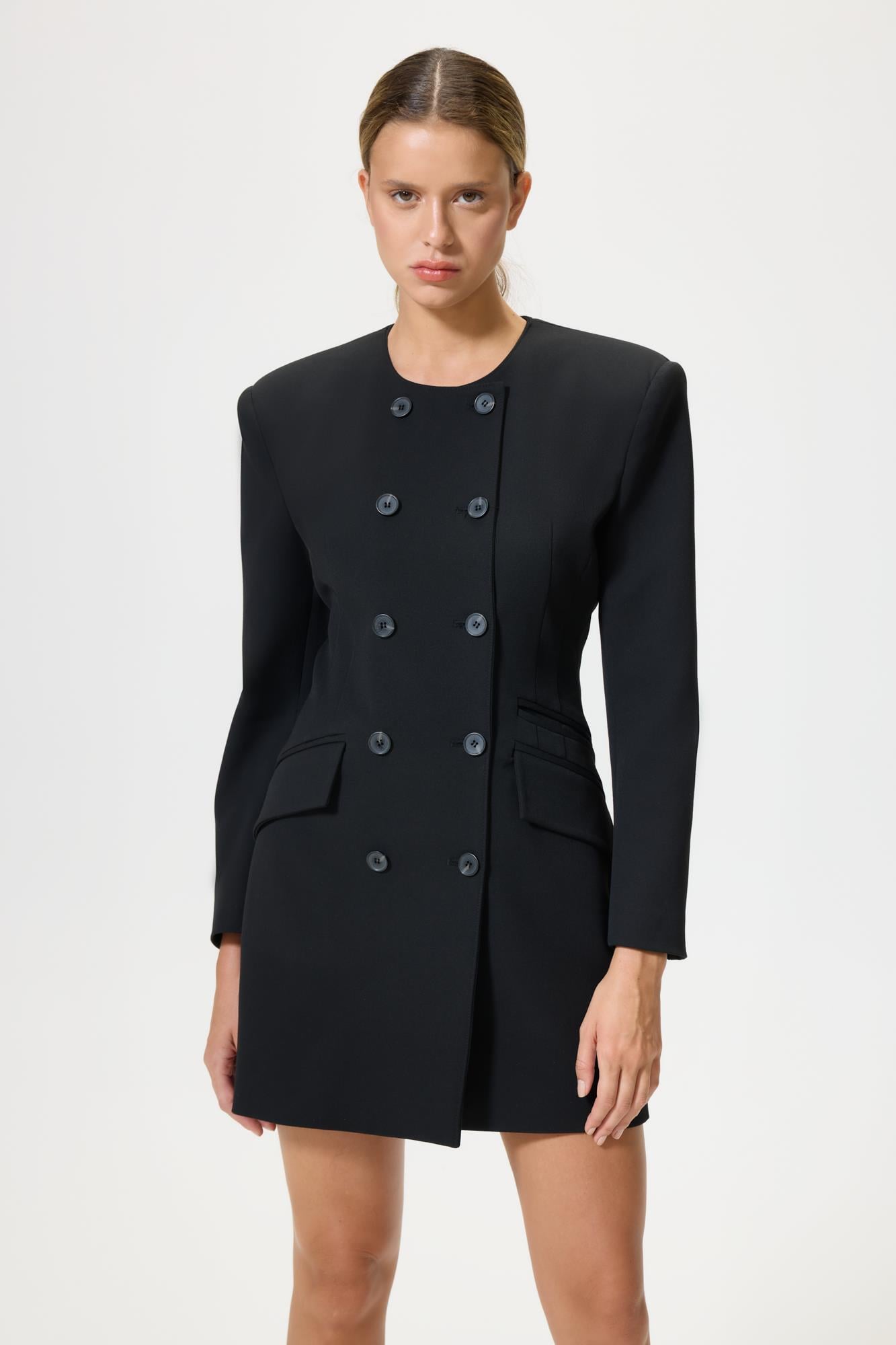 Dora Siyah Ceket Elbise