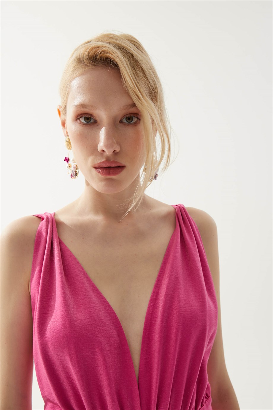 Melania Pembe Elbise