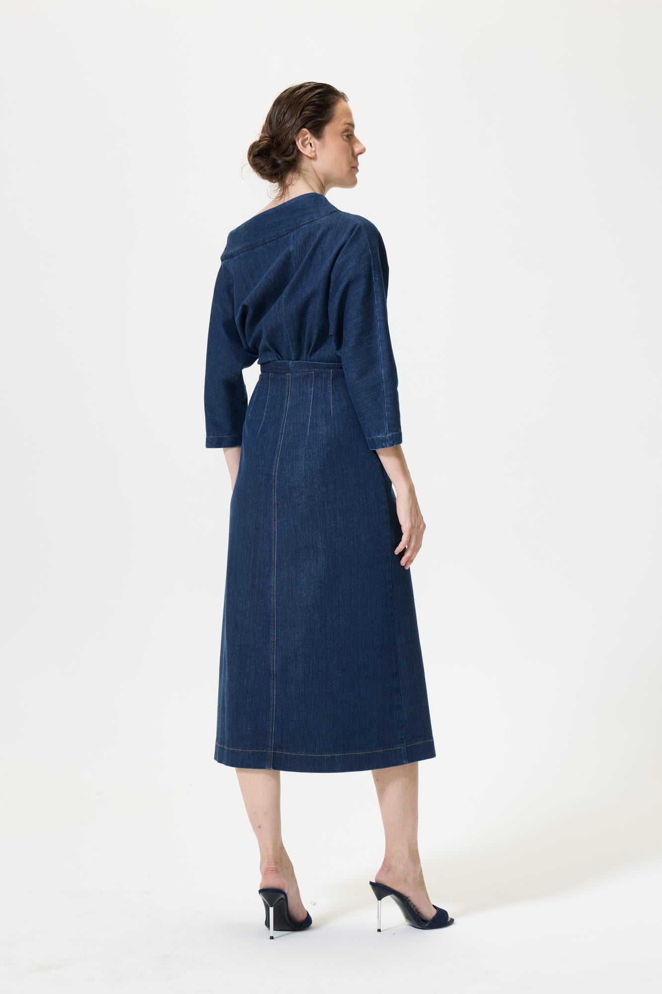 Salvatore Denim Elbise